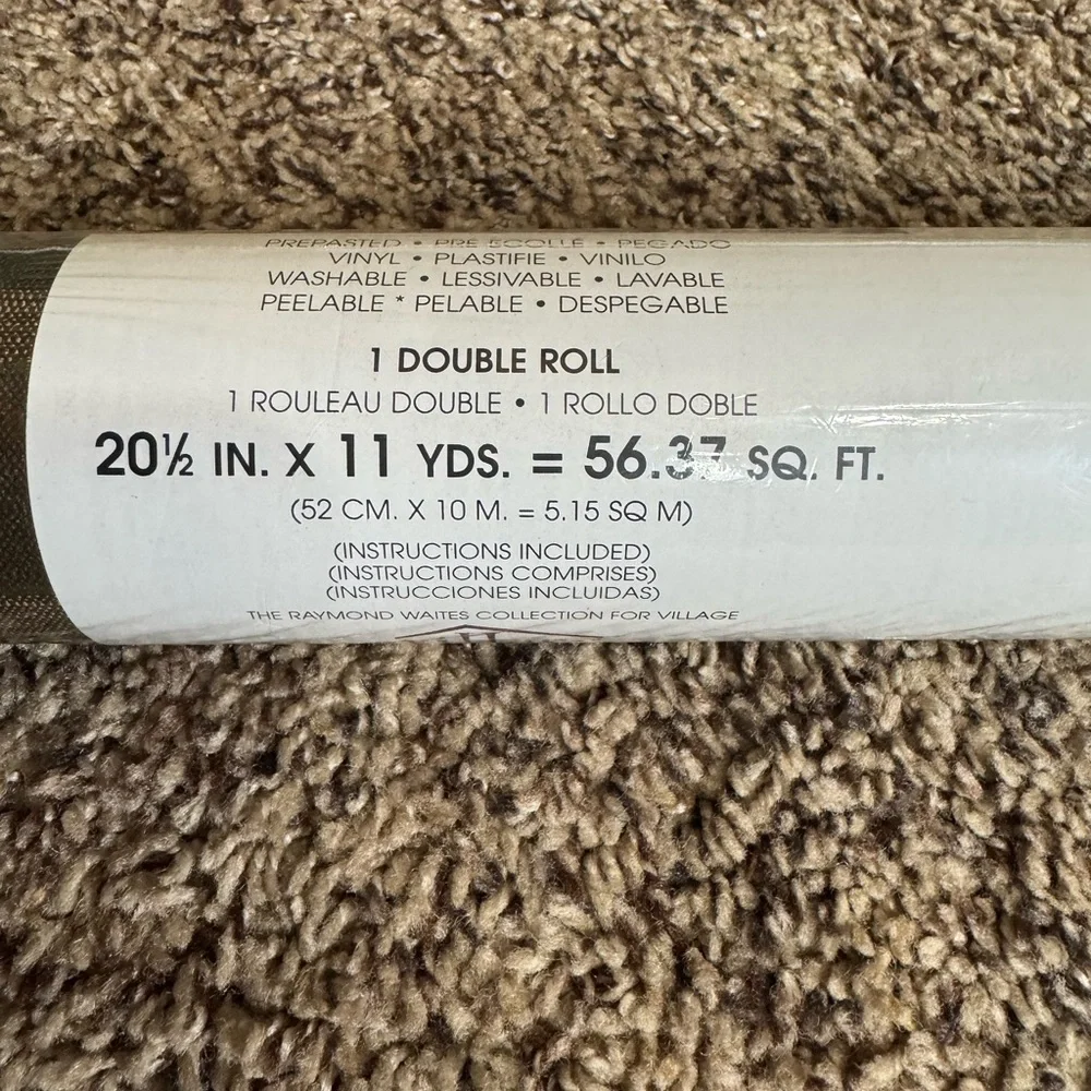Raymond Waites for Village plaid wallpaper 1 Double roll New in sealed package